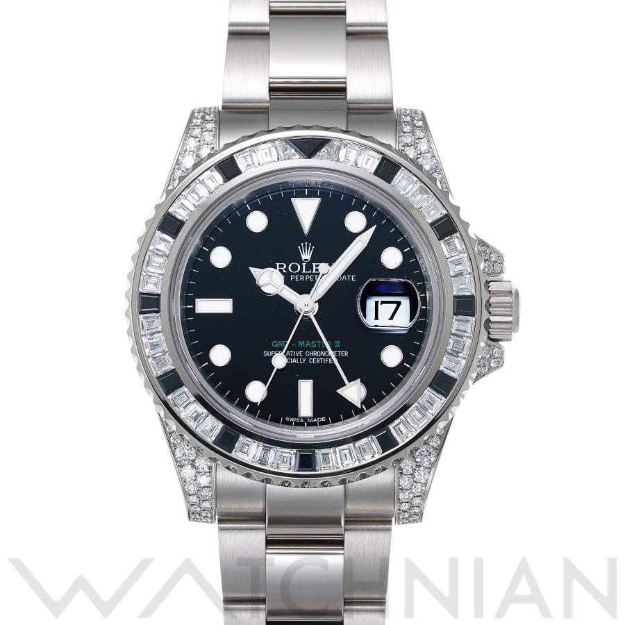 中古 ロレックス ROLEX GMTマスターII 116759SANR V番(2009年頃製造) ブラック メンズ 腕時計｜ippuukishi