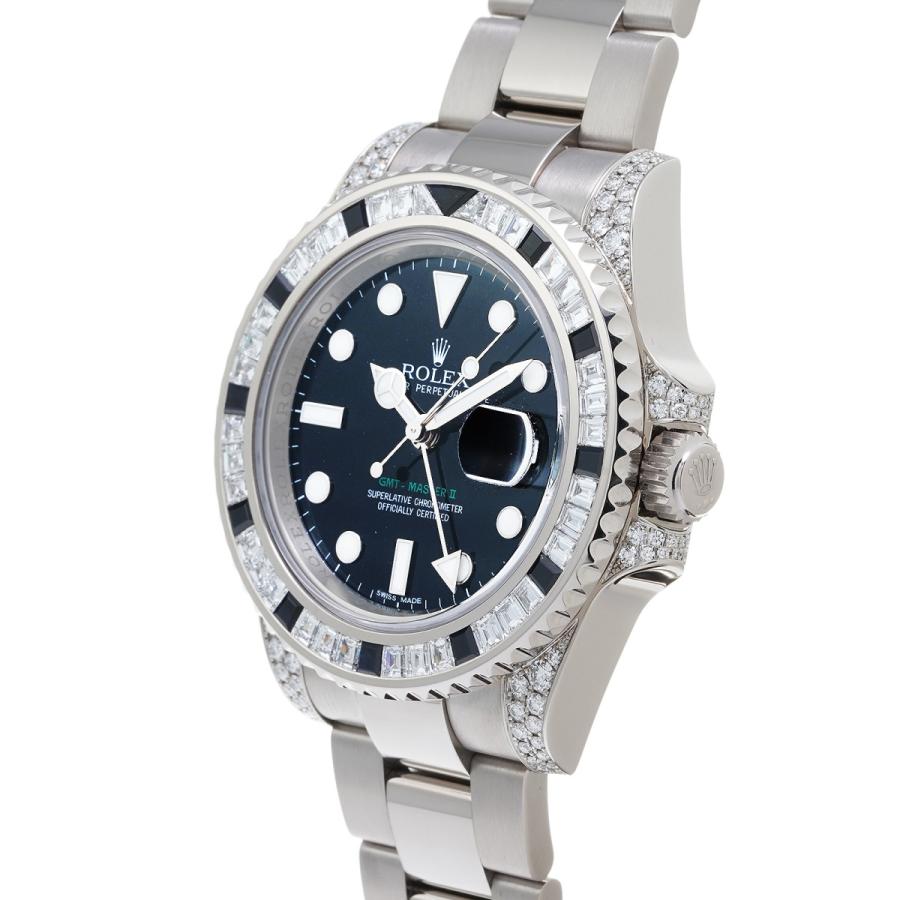 中古 ロレックス ROLEX GMTマスターII 116759SANR V番(2009年頃製造) ブラック メンズ 腕時計｜ippuukishi｜02