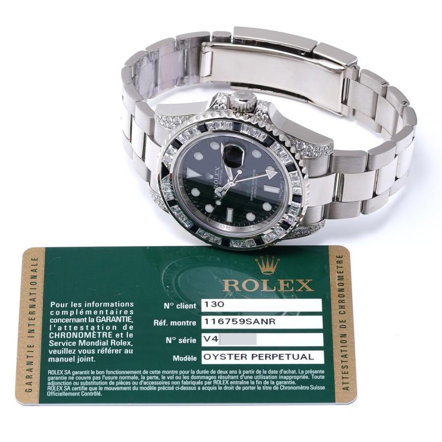 中古 ロレックス ROLEX GMTマスターII 116759SANR V番(2009年頃製造) ブラック メンズ 腕時計｜ippuukishi｜05